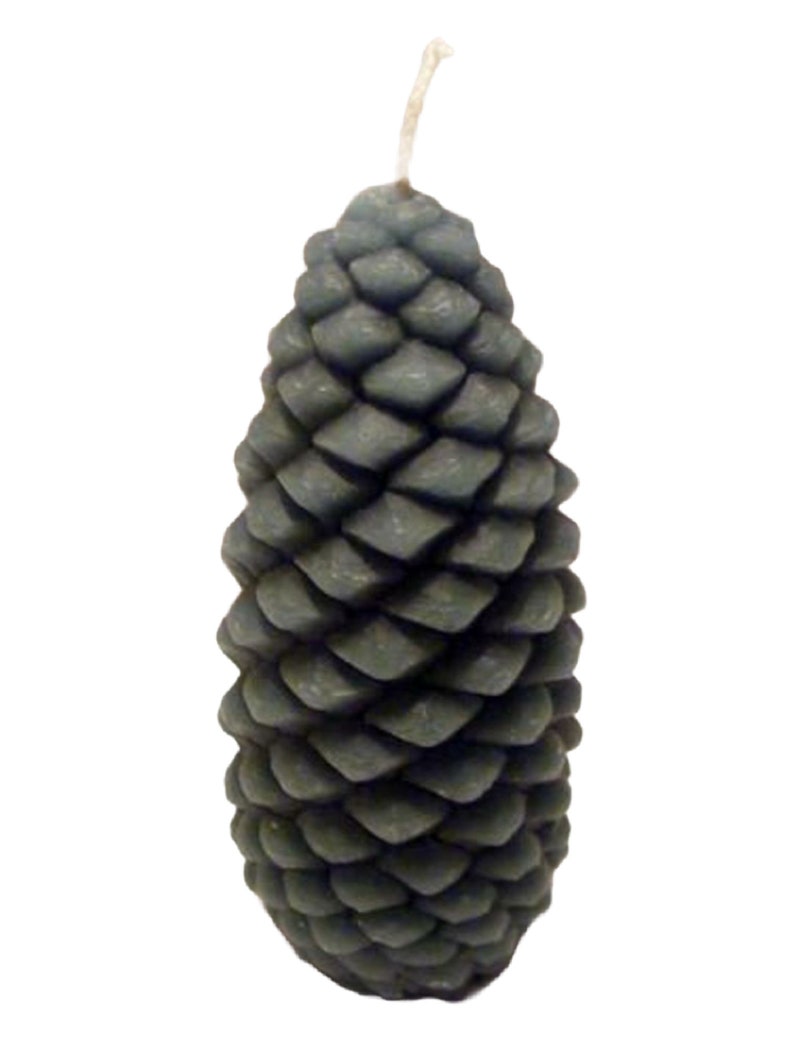 Candle pine cones, motif candle Grün