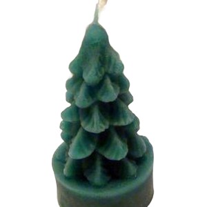 Weihnachtliche Teelichter: Handgemachte Tannen aus Paraffinwachs Das perfekte Geschenk für Advent und Nikolaus Dunkelgrün