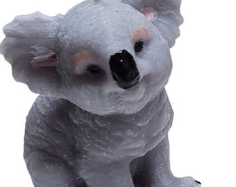 Handmade paraffin candle Koala_Bear for animal lovers, birthday candle collectors - detailed works of art for special moments