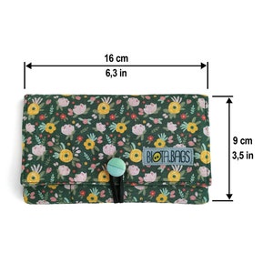 Tobacco pouch Flowers, Tobacco fabric pouch with pockets, smoking bag image 10