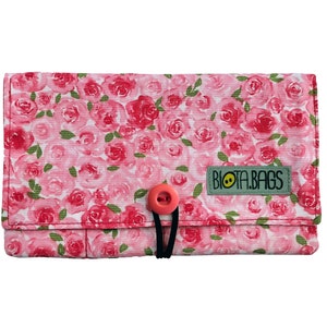 Tobacco pouch Flowers, Tobacco fabric pouch with pockets, smoking bag Flores rosa
