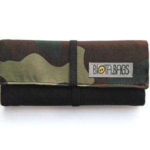 Portatabacco di tessuto mimetico, camuffare