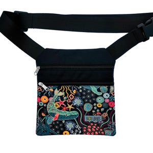 Fanny pack, Seabed Waist bag, Hip bag, Belt bag, Handmade Bum bag