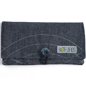 Tobacco pouch with pockets to put the tobacco, filters, paper and lighter