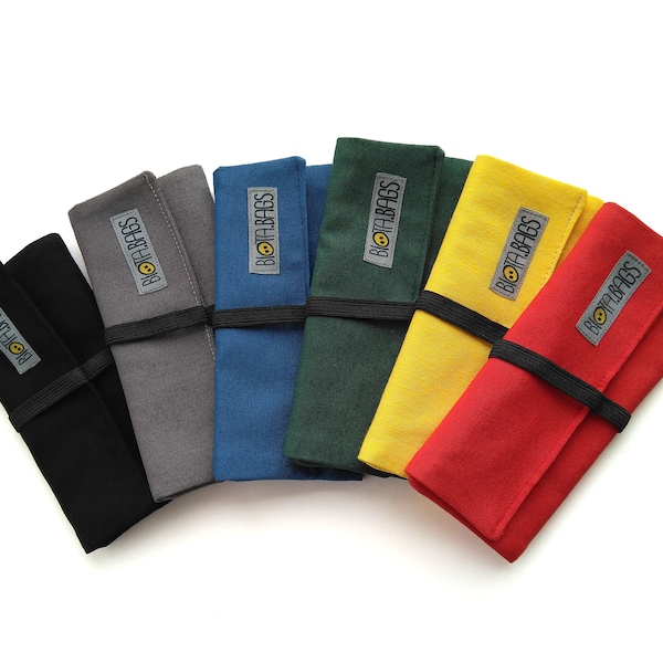 Tobacco pouch solid colors, Tobacco fabric pouch with pockets, smoking pouch, smoking bag