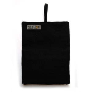 Tobacco pouch, Tobacco fabric case with pockets, Smoking bag black color image 3