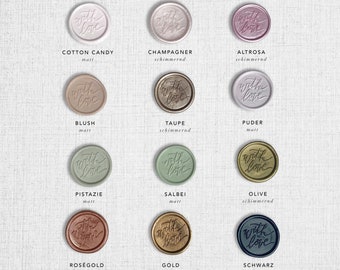 10 self-adhesive wax seals // wedding seals // seal stamps // many colors and motifs