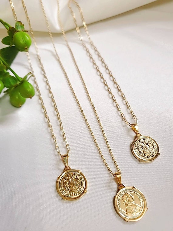 Gold Coin Necklace | MHART | Wolf & Badger