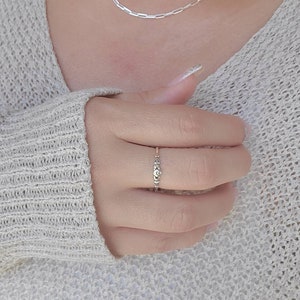 Claddagh Ring, Tiny Celtic Irish Claddagh Ring, Thin Ring, Sterling Silver Women Ring, Love Friendship Ring, Dainty Ring, Minimalist Ring image 8