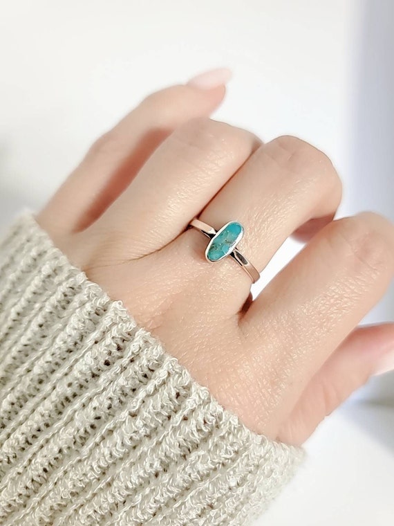 Buy Wide Band Beautiful Copper Turquoise 925 Sterling Silver Ring, Handmade  Oval Copper Turquoise Ring, Gift for Her, Fidget Ring, Promise Ring Online  in India … | Silver rings online, Turquoise ring, Silver rings