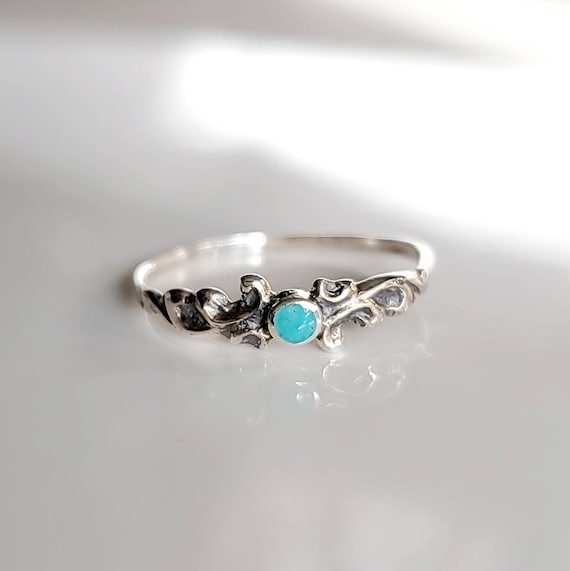 Thin turquoise ring deals