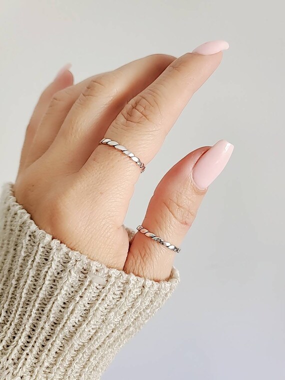Silver thumb ring womens outlet