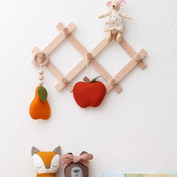 Decoration pendant apple, children's room decoration, apple, ox color