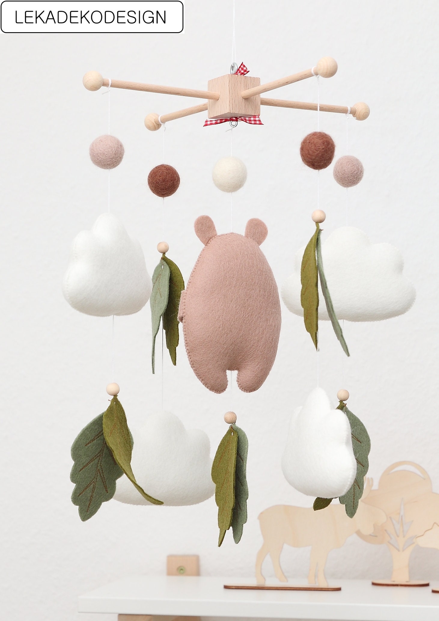 Mobile Baby Wald mobile Filz mobile Baby mobile Babybett Etsy.de