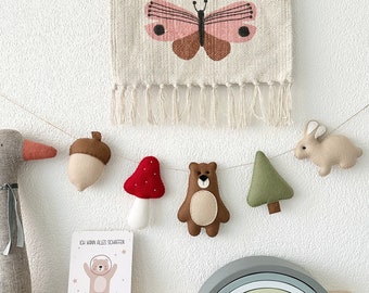 NEW! Garland, children's room decoration, decorative garland, bear, forest garland