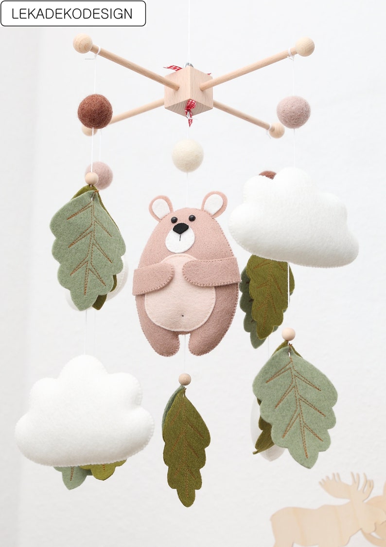 Mobile Baby Wald mobile Filz mobile Baby mobile Babybett Etsy.de