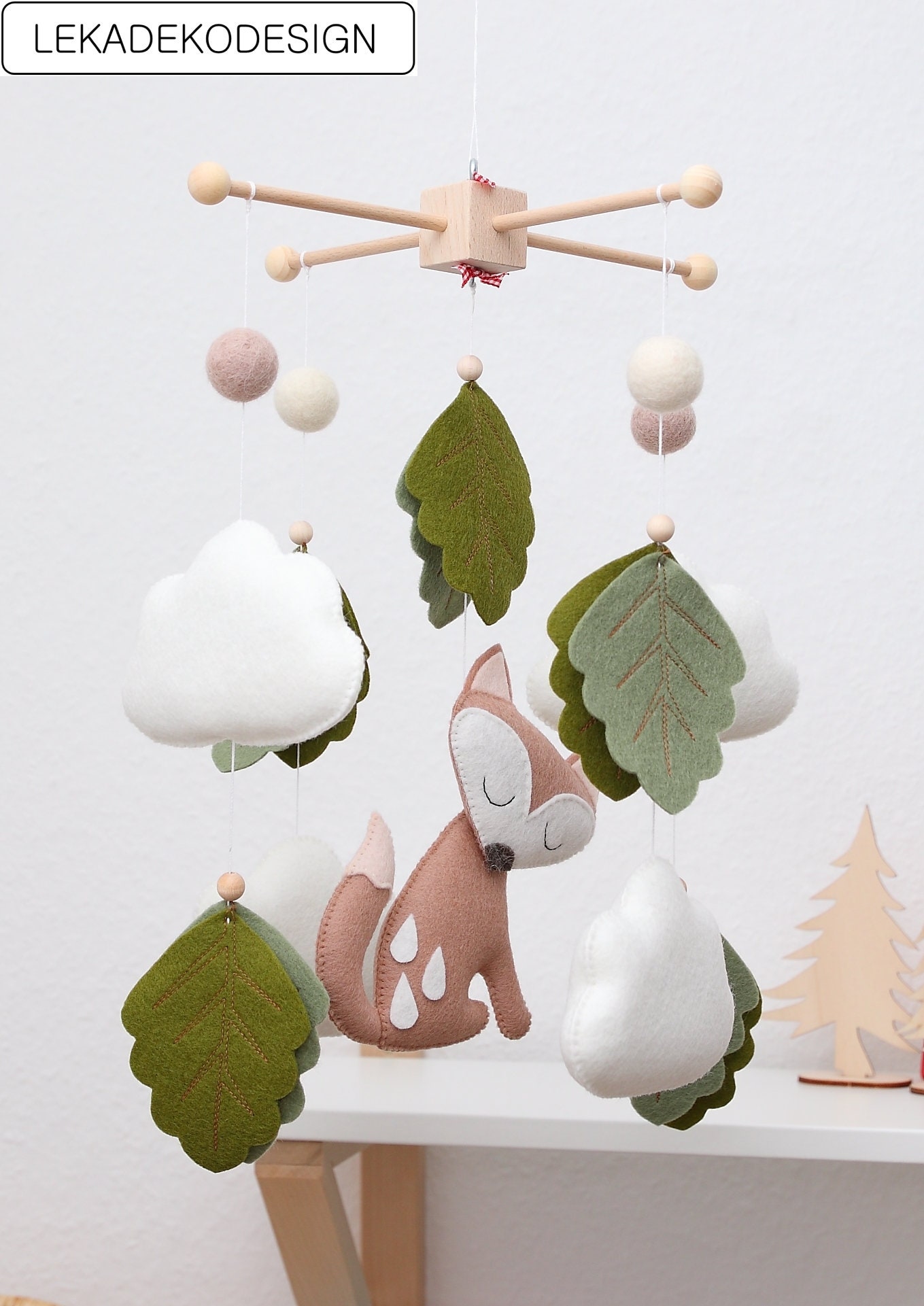 Mobile Baby Wald mobile Bergen Filz mobile Baby mobile Etsy 日本