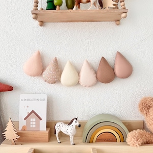 decorative garland, drop garland, drop garland, children&#39;s room decoration, garland, felt garland