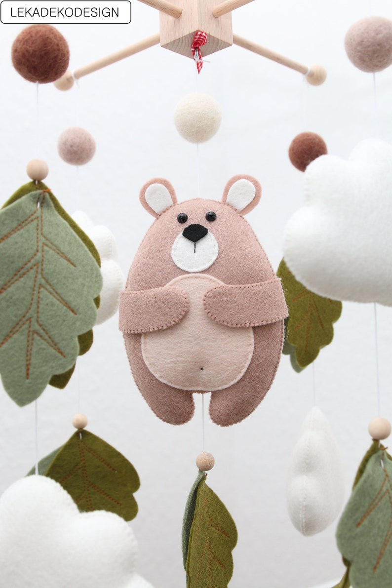 Mobile Baby Wald mobile Filz mobile Baby mobile Babybett Etsy.de