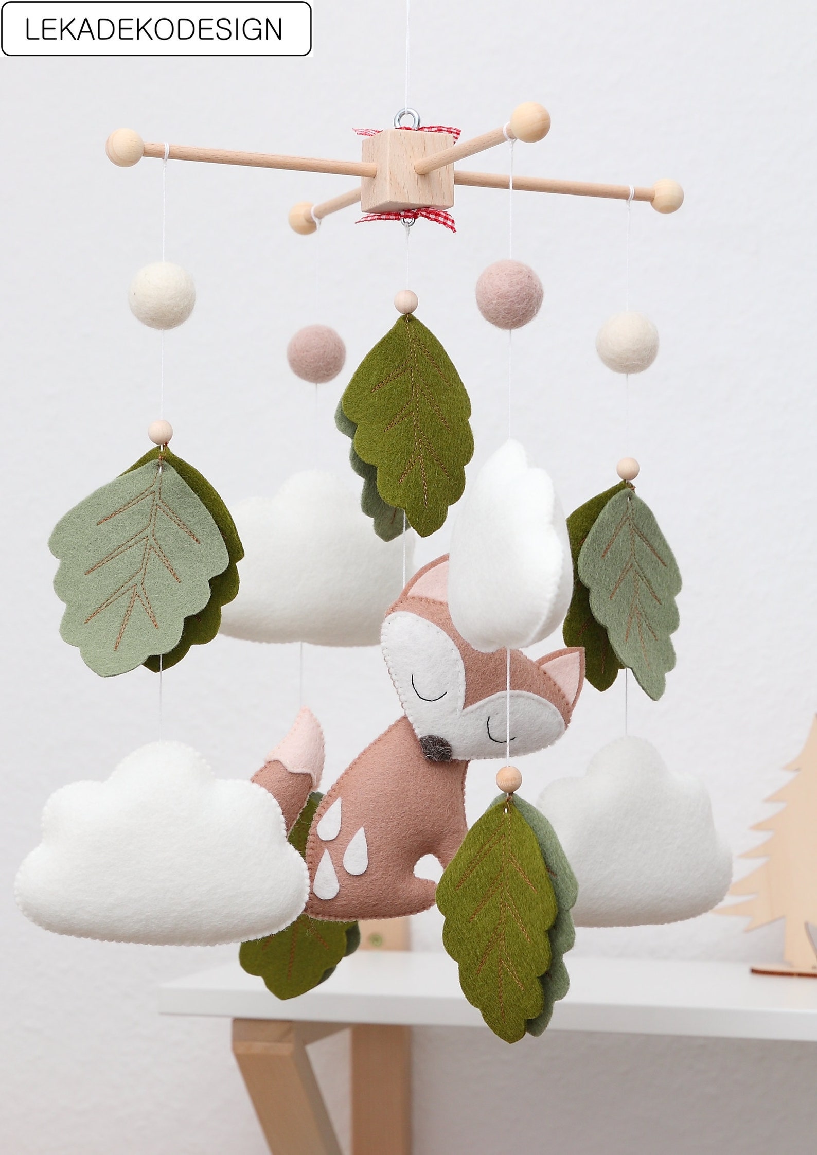 Mobile Baby Wald mobile Bergen Filz mobile Baby mobile Etsy.de