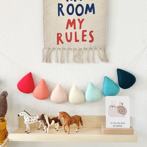 Drop garland, drop garland, nursery decoration, garland, felt garland