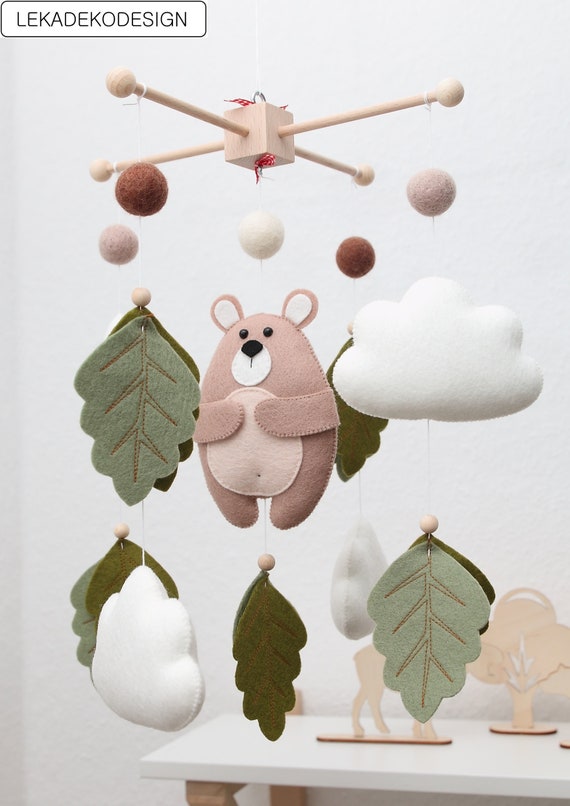 Mobile Baby Wald mobile Filz mobile Baby mobile Babybett Etsy