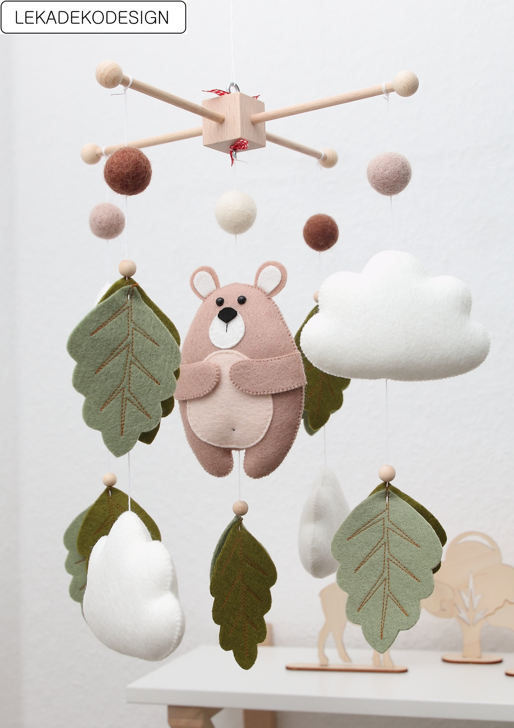 Mobile Baby Wald mobile Filz mobile Baby mobile Babybett Etsy.de
