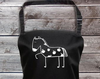 Koch Backschürze lustige Tiere Pferd Pony