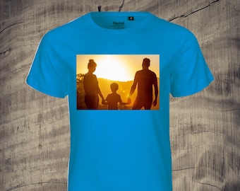Kinder T-Shirt mit Foto bedruckt schöne Geschenkidee Unisex Foto Pic Bild Erinnerung Jungen Mädchen