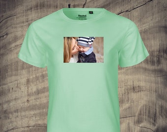 Children's t-shirt with photo printed nice gift idea unisex photo pic picture memory boys girls