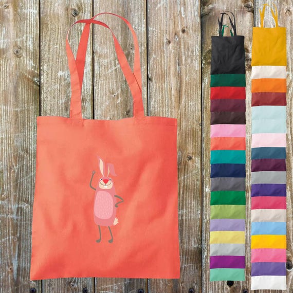 Stoffbeutel "Tiermotive Hase Tiere Natur Wildnis" Baumwolle Jute Sportbeutel Tasche Beutel Geschenk