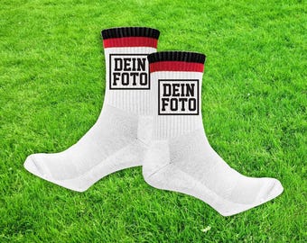 Sokken Club Tennissokken Idee Tekst Logo Bedrijfsfoto Feest Cadeau Tennissokken