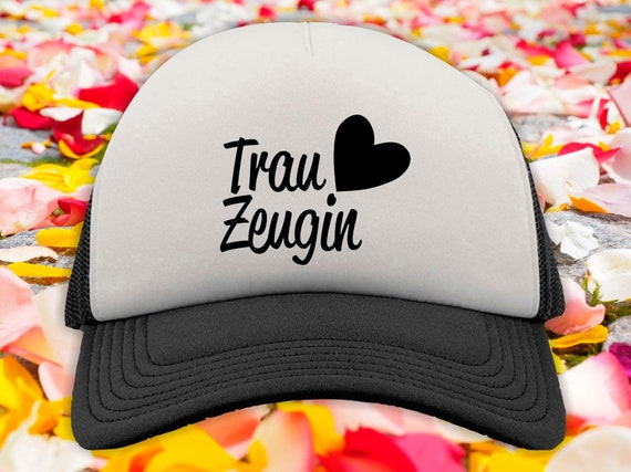 Junggesellinnen Basecap "Trauzeugin" Cap Trucker Mesh Mütze JGA Party Hochzeit Bride Baseball Schleier Ehefrau Flitterwochen Damenmütze