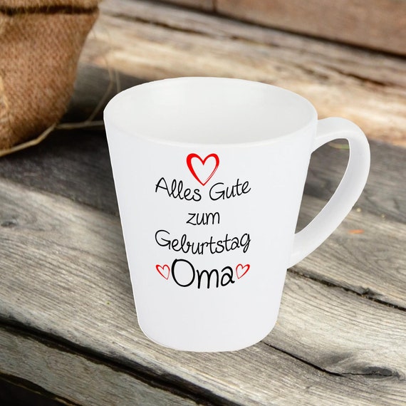 Geschenkideen Konische Kaffee Tasse Alles Gute Geburtstag Oma Kaffeetasse Geschenk Familie