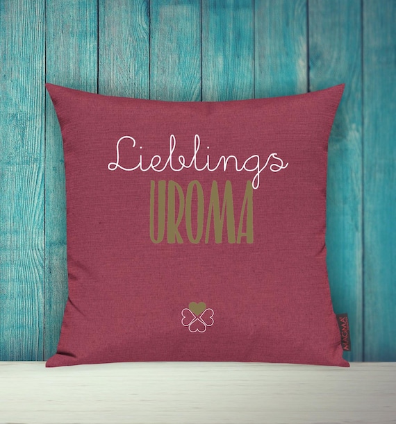 Cushion cover sofa cushion "Favorite person Favorite great-grandma" sofa cushion decoration couch cuddly cushion family gift