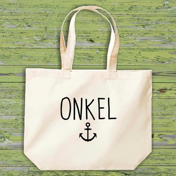 shirtinstyle Stoffbeutel "Familie Onkel Heimat" Jute Baumwolle Tasche Einkaufen Beutel Geschenkidee