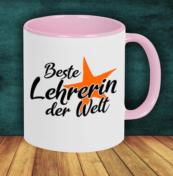 Coffee Mug Cup Coffee Mug Best Teacher in the World Gift for Teachers
