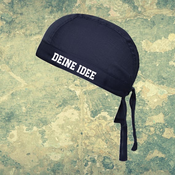 Bandana with custom text, text idea, cap, hat, your text, desired name