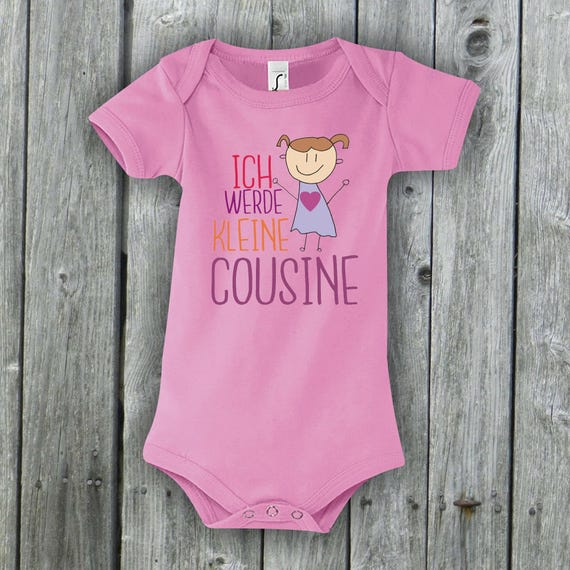 Baby Body Ich werde kleine Cousine Babybody Geschenk