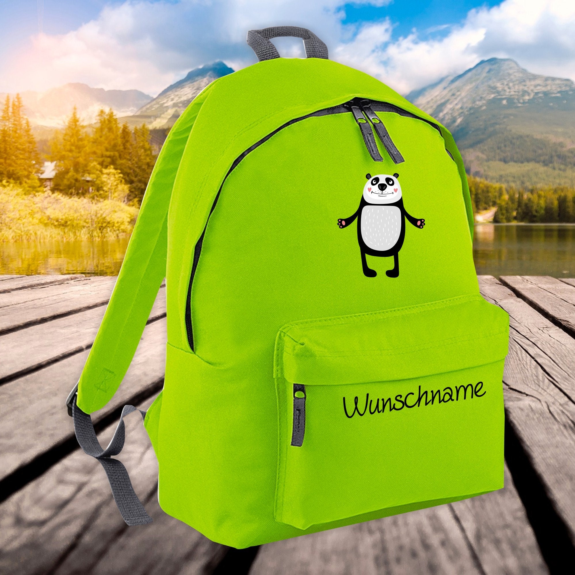 Shirtinstyle Turnbeutel Mit Tier-Motiv – Personalisierbar Mit Wunschnamen, 100% Baumwolle, Ca. 36 X 46 Cm