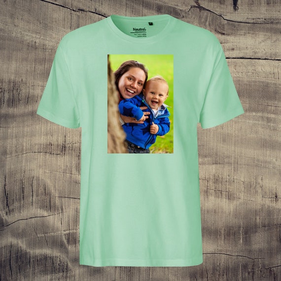 T-shirt with photo printed nice gift idea unisex photo pic picture reminder