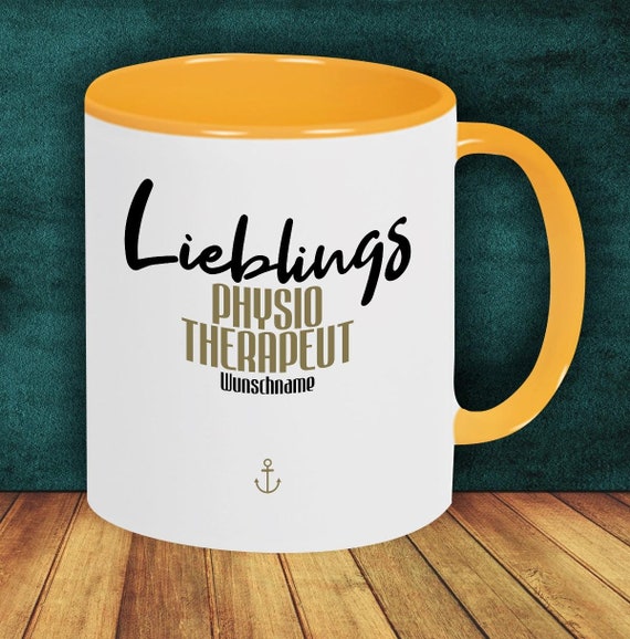 Kaffeepott "Lieblingsmensch Lieblings Physio Therapeut" Tasse mit Wunschname Kaffeetasse Geschenk Geschenkidee Familie