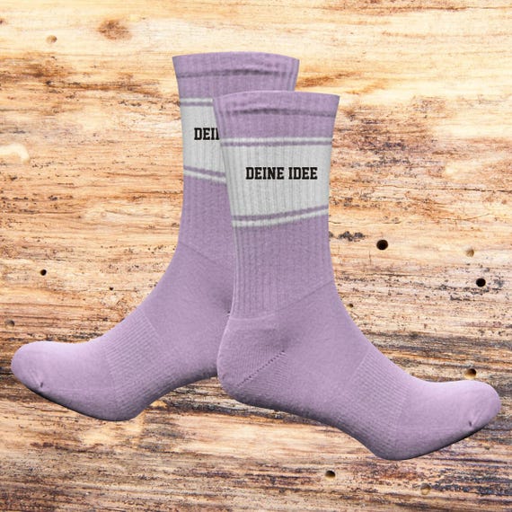 Socks Tennis Socks Idea Text Desired Name Party Gift Tennis Socks
