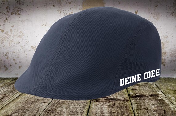 Flat cap with desired text text idea cap hat your text desired name