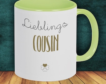 Coffee Pot "Favorite Person Favorite Cousin" Cup Coffee Cup Gift Gift Idea Family