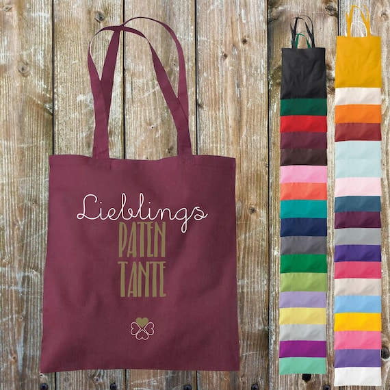 Tote bag, favorite person, favorite godparent, aunt, cotton, jute, sports bag, tote bag, family, love, gift