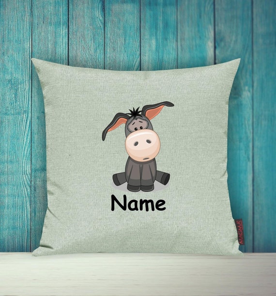 Cushion Cover Sofa Cushion Animals Animal Donkey Custom Name Decoration Children's Room Gift Animals Nature Foxes Forest
