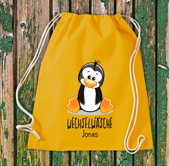 Gym bag with your choice of name "Change of clothes Animals Animal" Zoo Nature Animal Cotton Jute Sports bag Bag Pouch Gift Kindergarten Kita Sport