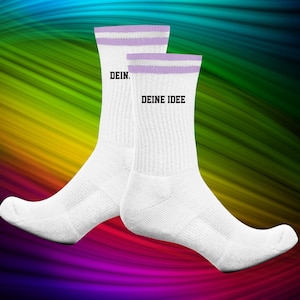 Socks Tennis Socks Idea Text Desired Name Party Gift Tennis Socks