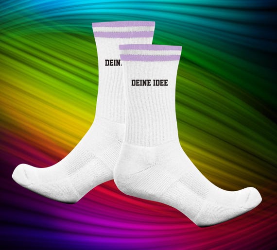 Socks Tennis Socks Idea Text Desired Name Party Gift Tennis Socks